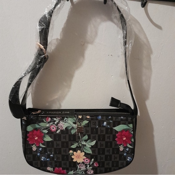 London Fog Handbags - London Fog Floral Crossbody Bag New With Tags
